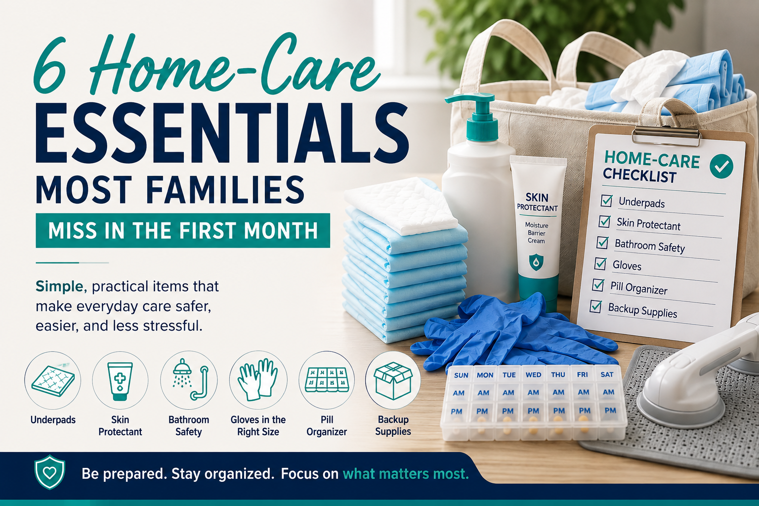 6 Home-care Essentials Most Families miss in the first month 