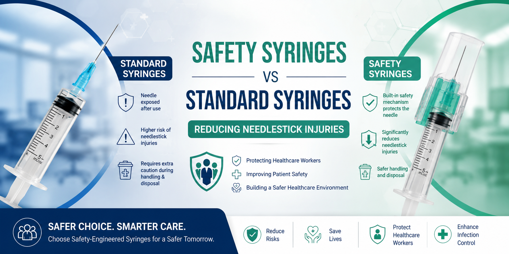 Safety Syringes vs Standard Syringes