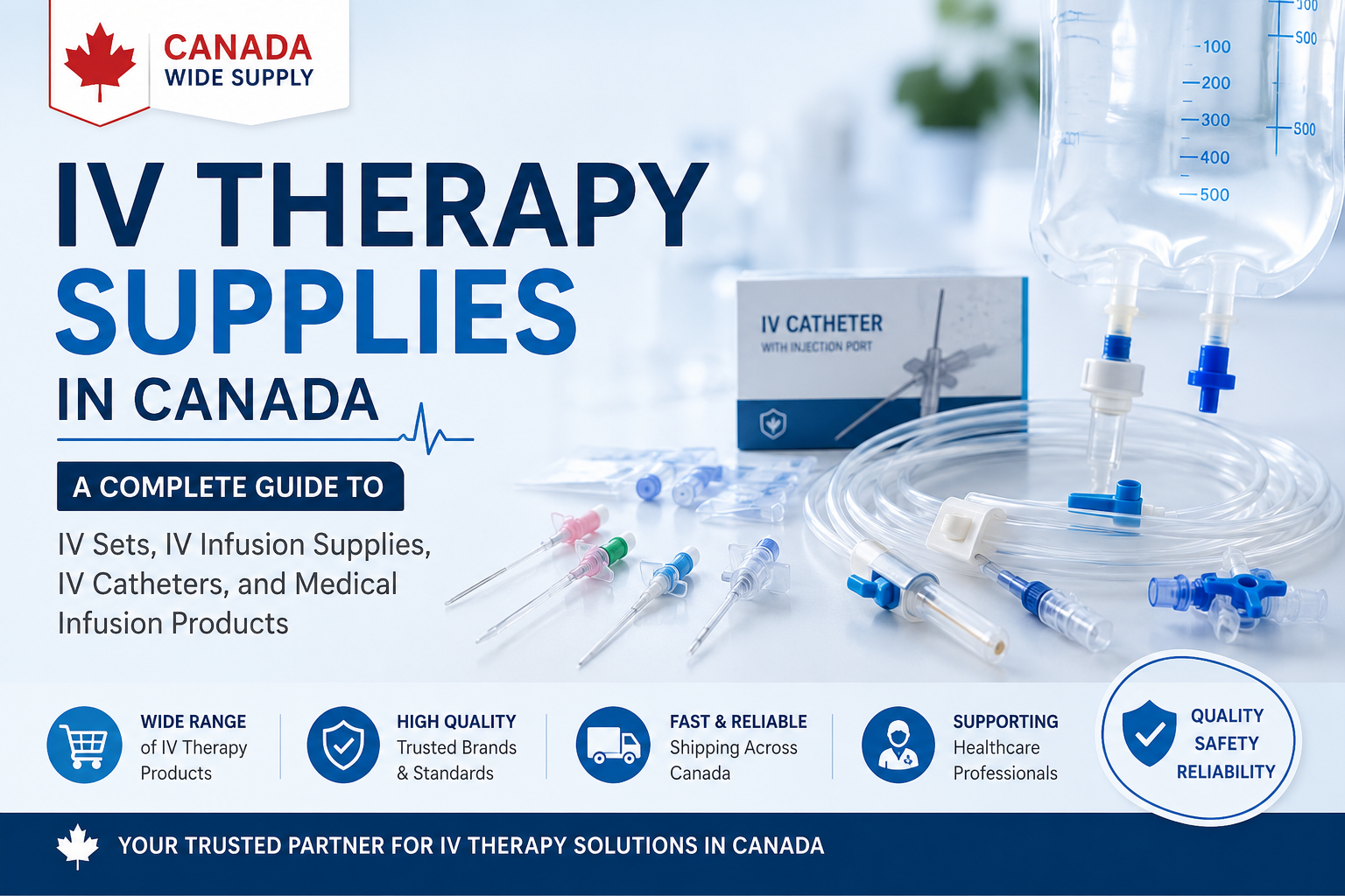 IV Therapy Supplies in Canada: A Complete Guide to IV Sets, IV Infusion Supplies, IV Catheters, and Medical Infusion Products