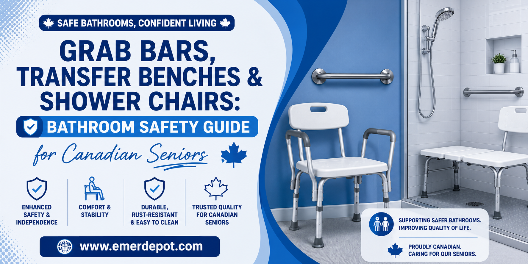 Grab Bars, Transfer Benches &amp; Shower Chairs