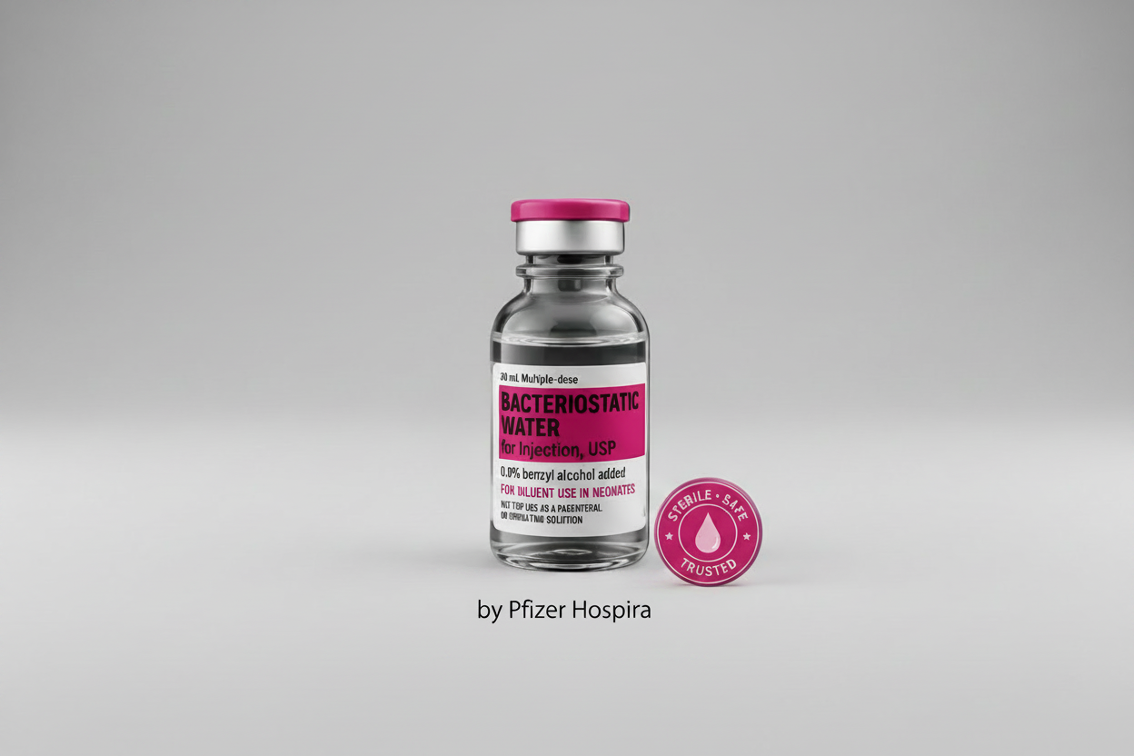 Pfizer Hospira Bacteriostatic Water for Injection USP 30 mL multidose vial