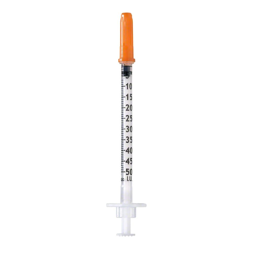 0.5mL | 29G x 1/2" - SOL-CARE 100002IM Insulin Safety Syringe | 100 per Box