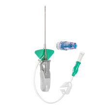 IV catheter with safety needle, luer lock, and extension tubing for medical use