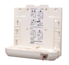 Medical sharps container wall bracket with locking mechanism and installation instructions
