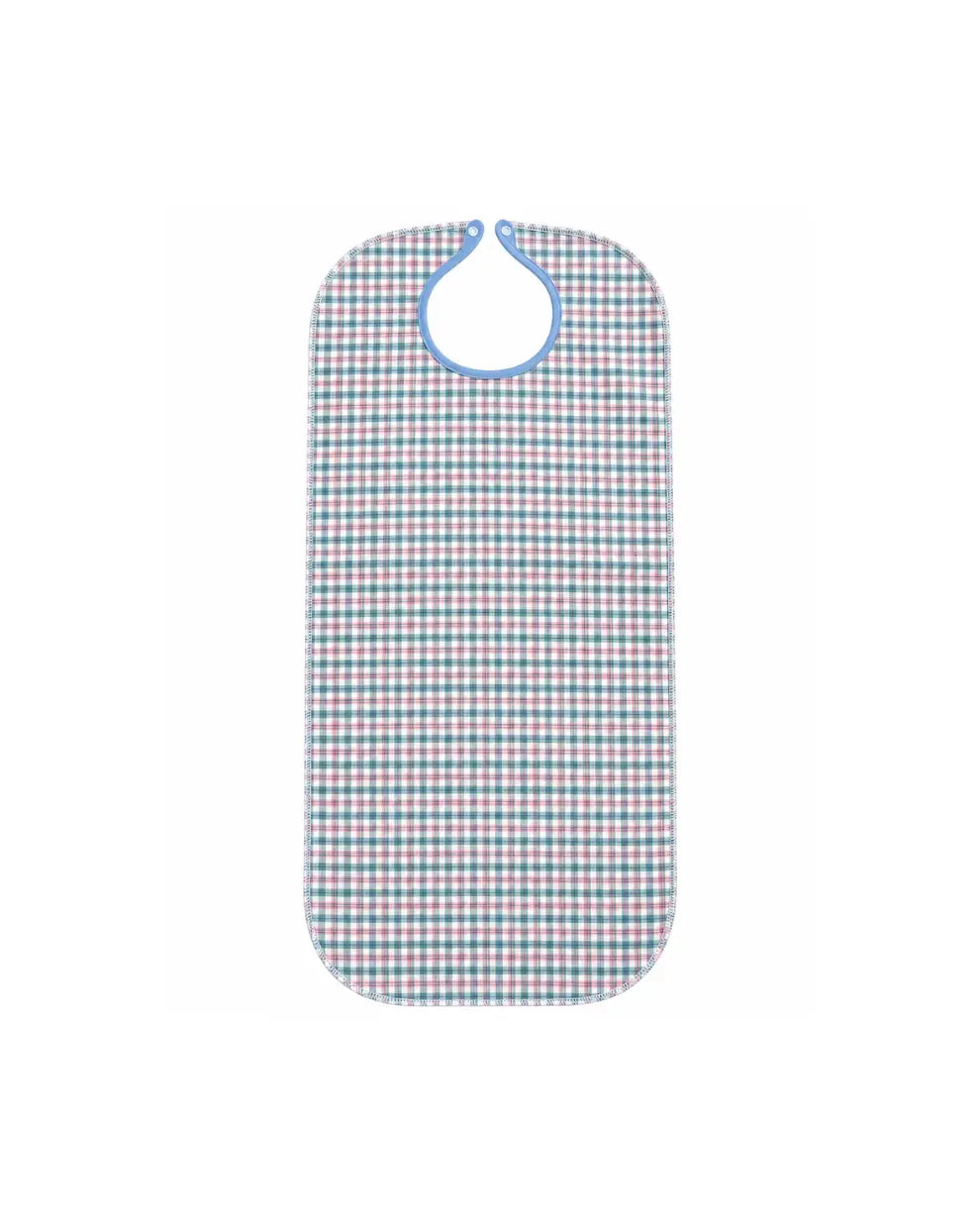 Apron Reusable 17x35" Adult Gingham with Snap Button Aurora | 110836/SBG