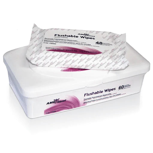 Ritmed Wet Wipes Flushable, 9 x 13in (8 Tubs Per Case) A40008