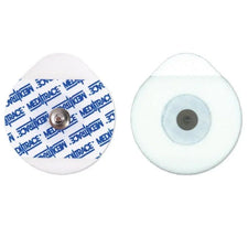 Disposable ECG electrode pads with adhesive backing and snap connector, medical supplies