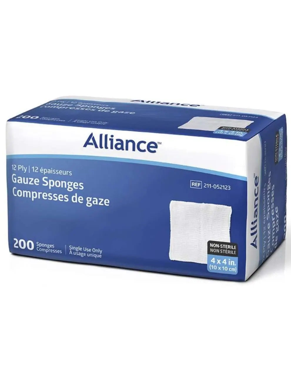 Alliance-Gauze Sponge 12 Ply non-Sterile 10cm x 10cm | 211-052123