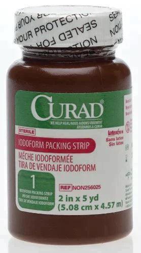 DUPLICATECURAD Sterile Iodoform Gauze Packing Strip (2in x 5 yd)