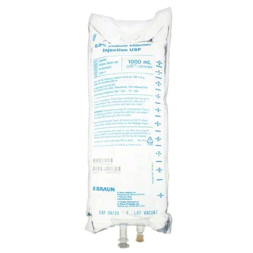 Braun 0.9% Sodium Chloride Injection USP 1000mL | L8000
