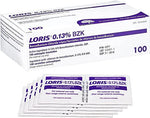 Loris 0.13% Benzalkonium Chloride Antiseptic Wipes | 100/box | 126-01