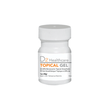 D2: Topical Anesthetic Gel 28gm Jar Raspberry