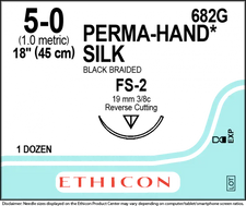 Ethicon medical suture packaging with lot and expiration date fields