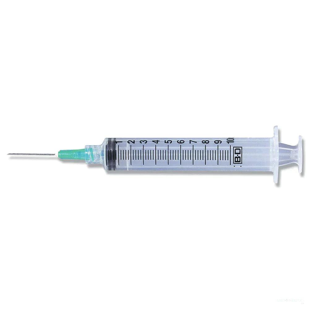 10mL | 21G x 1 1/2" - BD 309643 Luer-Lok™ Syringes with PrecisionGlide™ Needles | 100 per Box