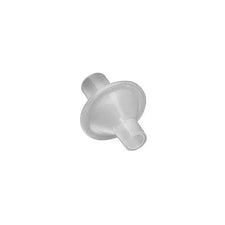 Disposable medical breathing filter for respiratory care, isolated on white background