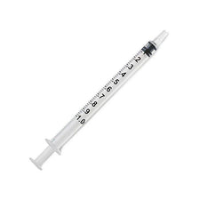 Sterile medical syringe with clear measurement markings for home care and healthcare use
