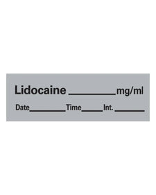 Anesthesia Lidocaine Tape Gray mg/mL 1.5" x 0.5" 1 Roll