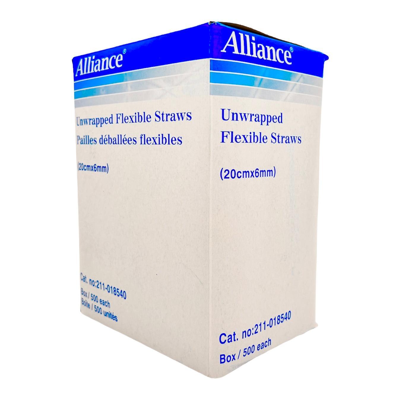 Straw Plastic W/ Flexible Elbow Unwrapped