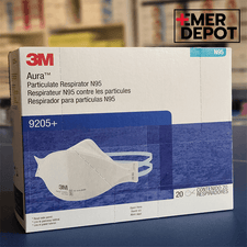 3M Aura Particulate Respirator N95 9205+ 20/Box