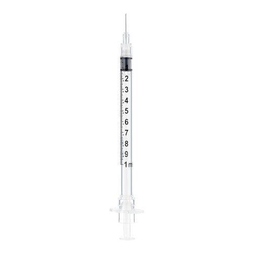 1mL - 27 Gx 1/2in | Syringe & Needle Allergy Idb Ndl Fixed Safety (25/Ty) - 100032IM