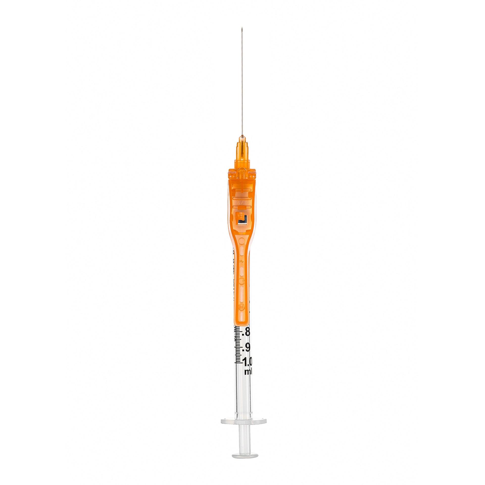 1mL | 25G x 5/8" - SOL- CARE 12558SN Luer Lock Syringe w/Safety Needle (50pcs)