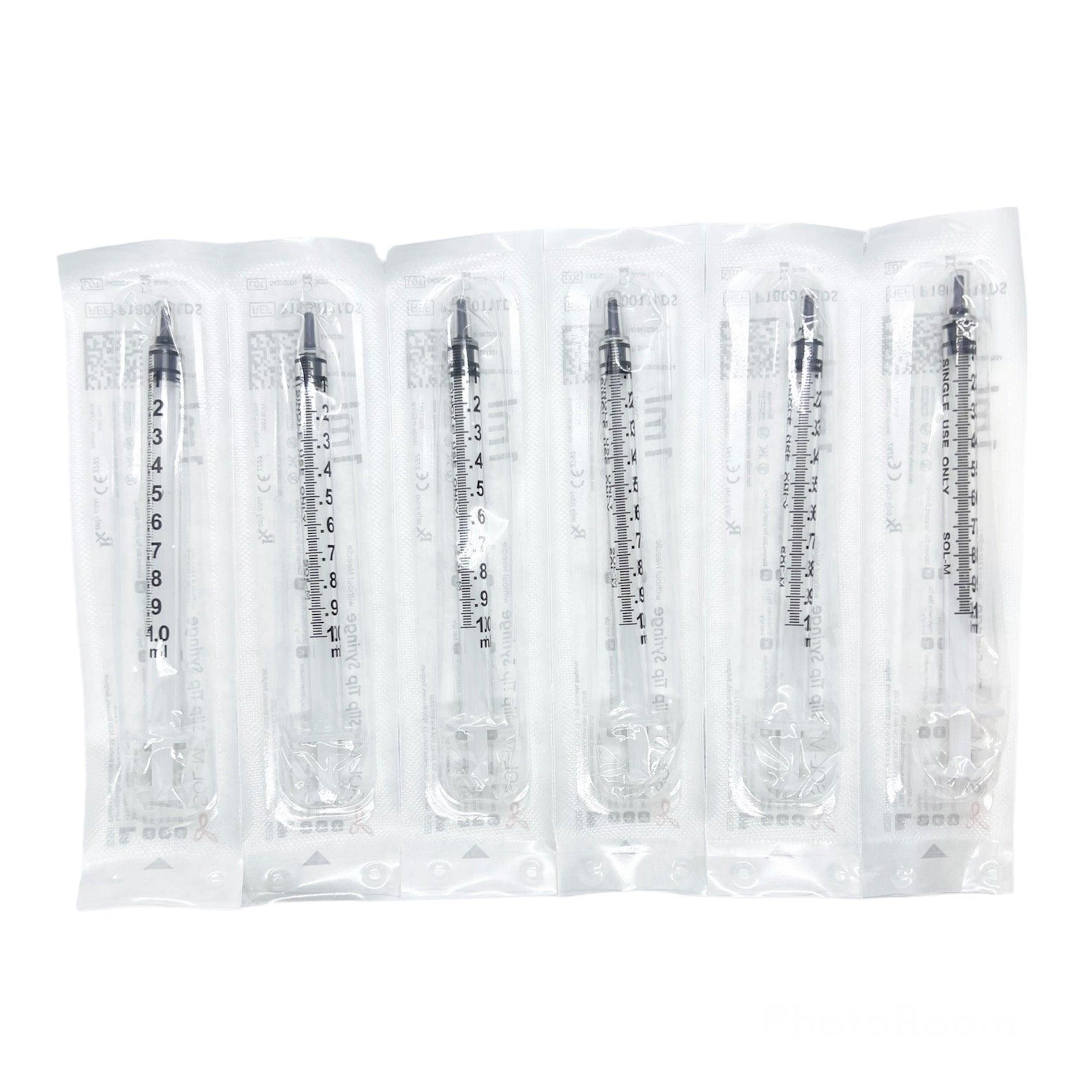 1ml | SOL-M Slip Tip Syringe without Needle - P180011LDS (100 per Box)