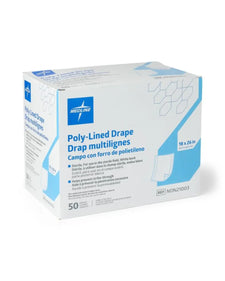 Medline Sterile Poly-Lined Field Drape 18" x 26" | NON21003