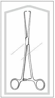 Sterile medical forceps in sealed packaging for hospital or home care use
