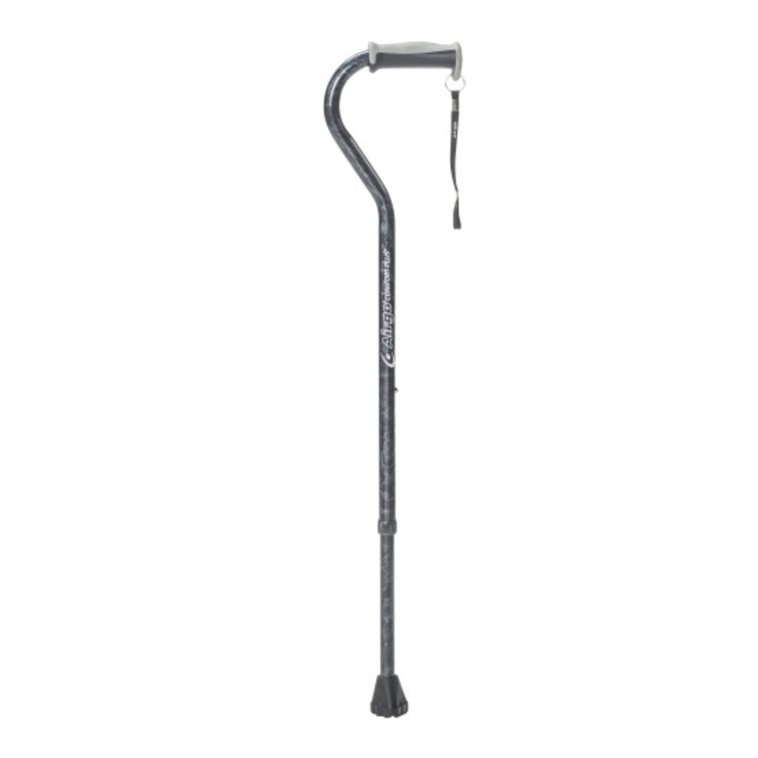 Airgo Comfort-Plus Aluminum Cane Offset Handle Graphite | 730-454
