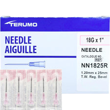 18G x 1" | Terumo Hypodermic Needle | 100/box | NN1825R