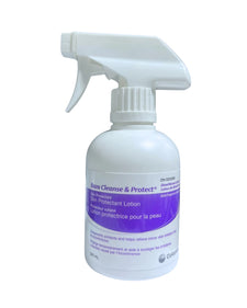 Baza Cleanse & Protect skin protectant spray bottle, 240 mL, for skin care and irritation relief