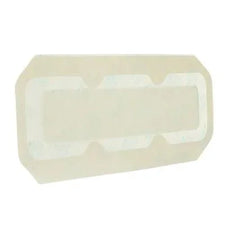 Transparent rectangular medical adhesive bandage for wound care and protection