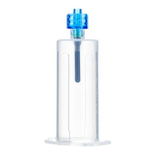 Transparent suction therapy cup with blue valve for home care or medical use