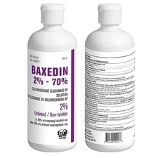 Baxedin 2% chlorhexidine gluconate solution bottles, antiseptic isopropyl alcohol 500ml