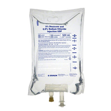Braun 5% Dextrose & 0.9% Sodium Chloride Injection (500mL) - L6101