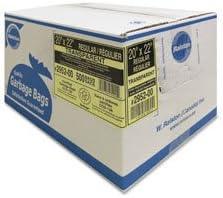 Box of large black garbage bags for medical and home care use