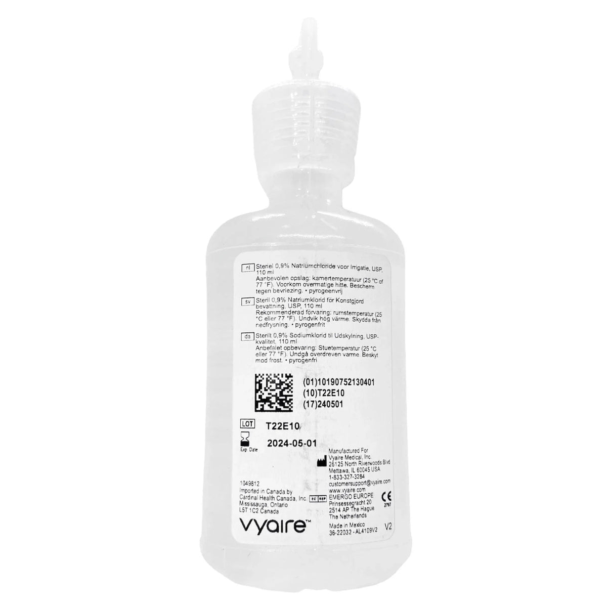 Vyaire 0.9% Sodium Chloride Irrigation 110mL | AL4109