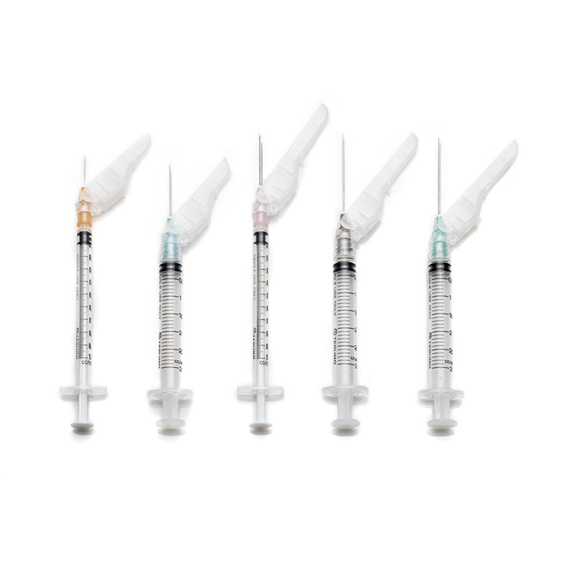 3 mL | 22G x 1 1/2" - Terumo SG3-03L2238 Hypodermic Syringes with Safety Needle | SurGuard 3 | 100 per Box