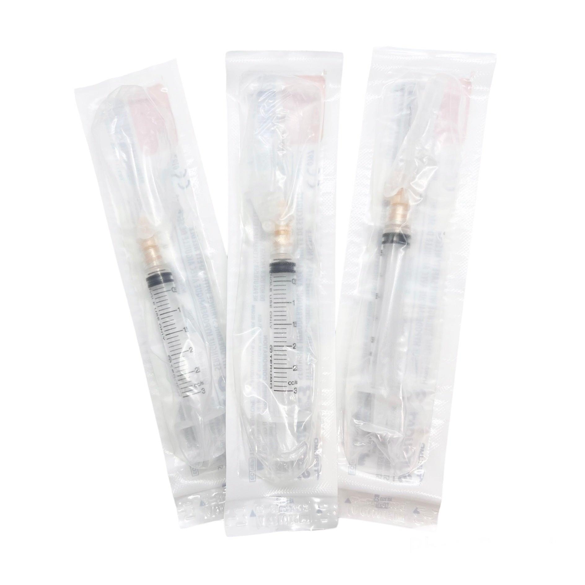 3 mL | 25G x 1" - Terumo SG3-03L2525 Hypodermic Syringes with Safety Needle | SurGuard 3 | 100 per Box