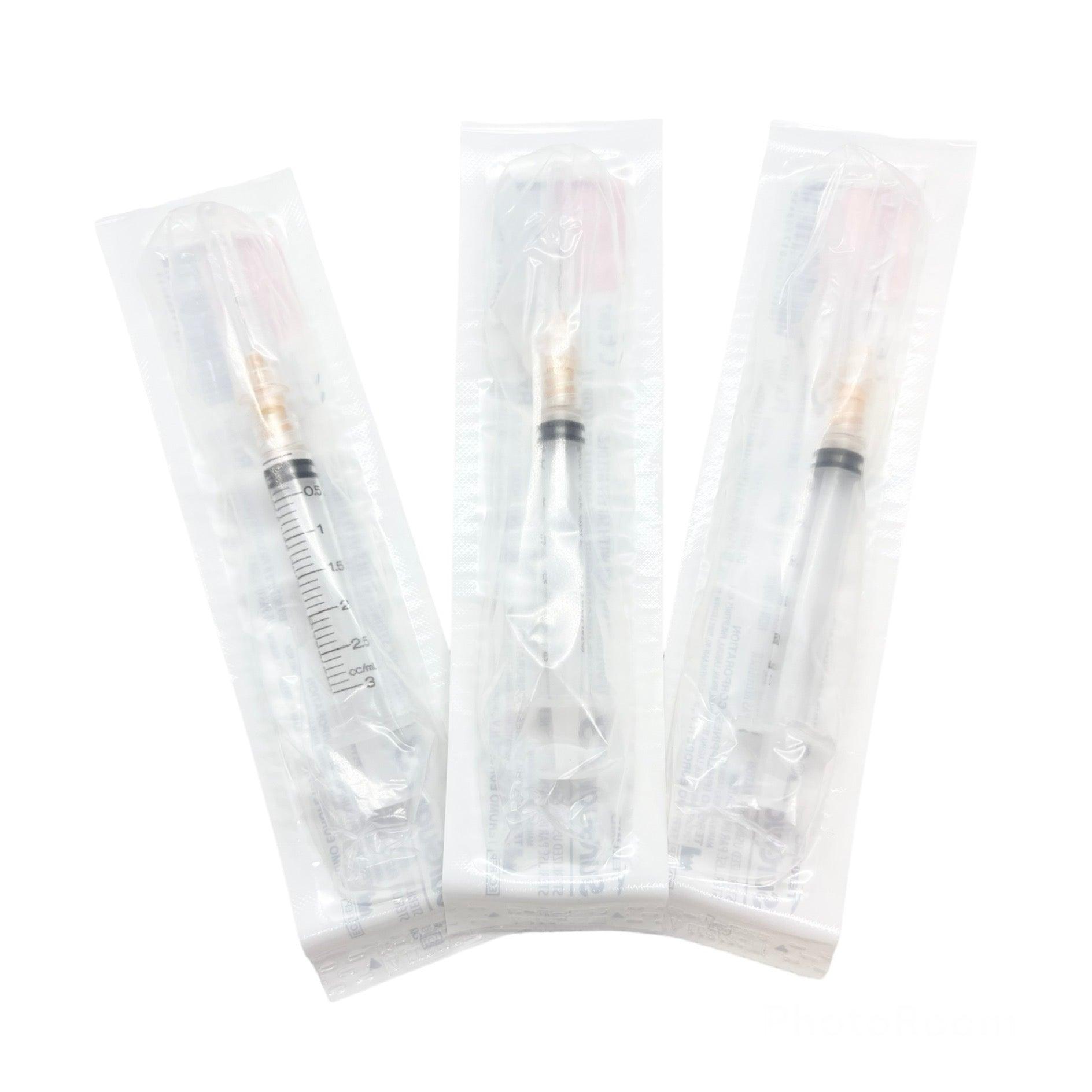 3 mL | 25G x 5/8" - Terumo SG3-03L2516 Hypodermic Syringes with Safety Needle | SurGuard 3 | 100 per Box