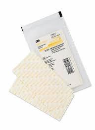 Sterile medical gauze dressings with packaging for wound care and first aid