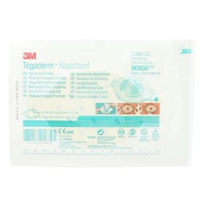 3M Tegaderm Absorbent Clear Acrylic Dressing Oval | 3" x 3.75" | 10/box |90800