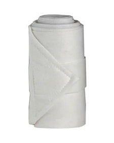 Rolled white medical bandage for wound care and first aid