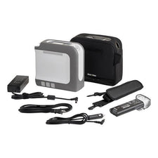 Portable oxygen concentrator kit with carrying case, battery, charger, and cables