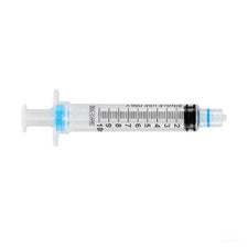 Sterile disposable 10ml syringe with clear barrel and black measurement markings