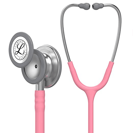 3M Littmann Classic III Monitoring Stethoscope, Pearl Pink Tube, 27 inch, 5633