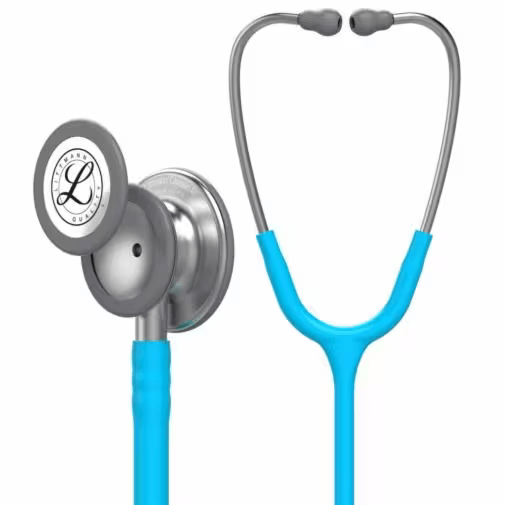 3M Littmann Classic III Monitoring Stethoscope, Turquoise Tube, 5835