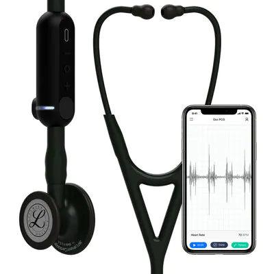 3M Littmann CORE Digital Stethoscope 8480, Black Chestpiece (27 in)
