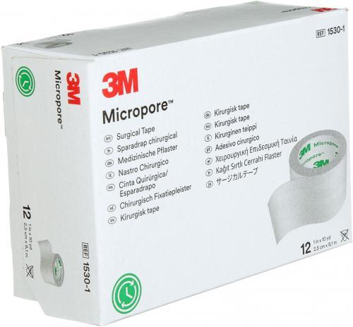3M Micropore Tape - 1"x10yd - 12 rolls