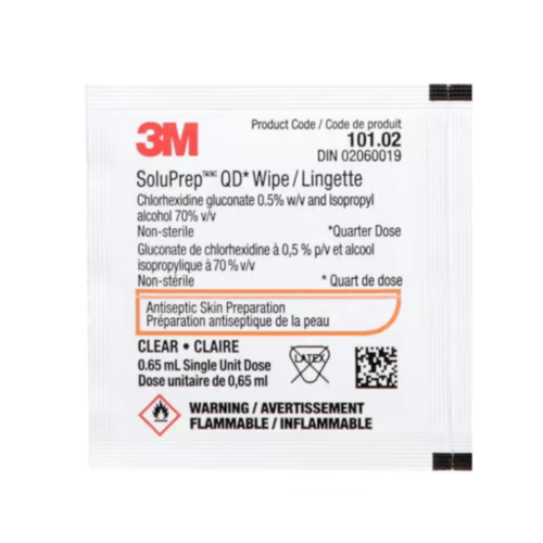 3M SoluPrep QD Antiseptic Wipe 0.5% CHG 70% Alcohol (200 pcs)